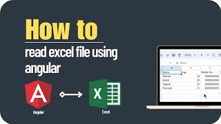 How to read excel file using angular 15 code