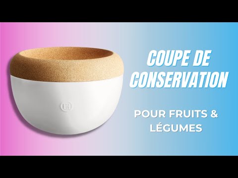 Coupe de conservation Emile Henry: à la fois "cave" et corbeille anti-mouches