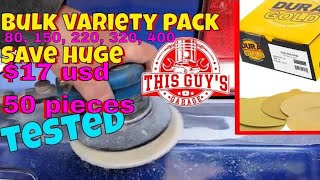 save money autobody duragold variety pack DA sandpaper revie