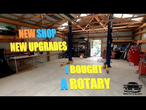 Rotary lift install with 10ft low ceilings