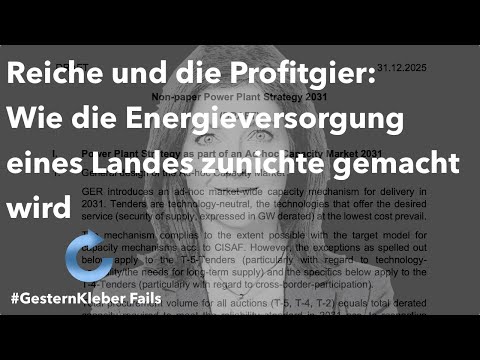 Reiche und die Profitgier: Wie die Energieversorgung eines Landes zunichte gemacht wird