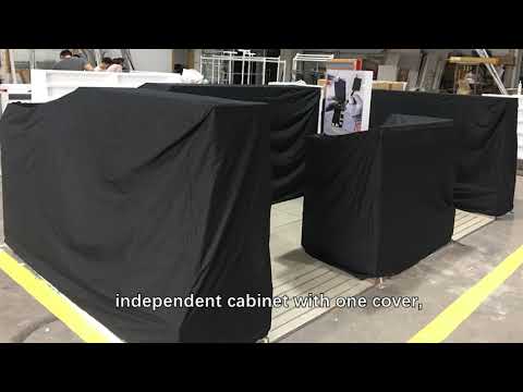 How to make mall kiosk night covers, anti-theft & install quickly?