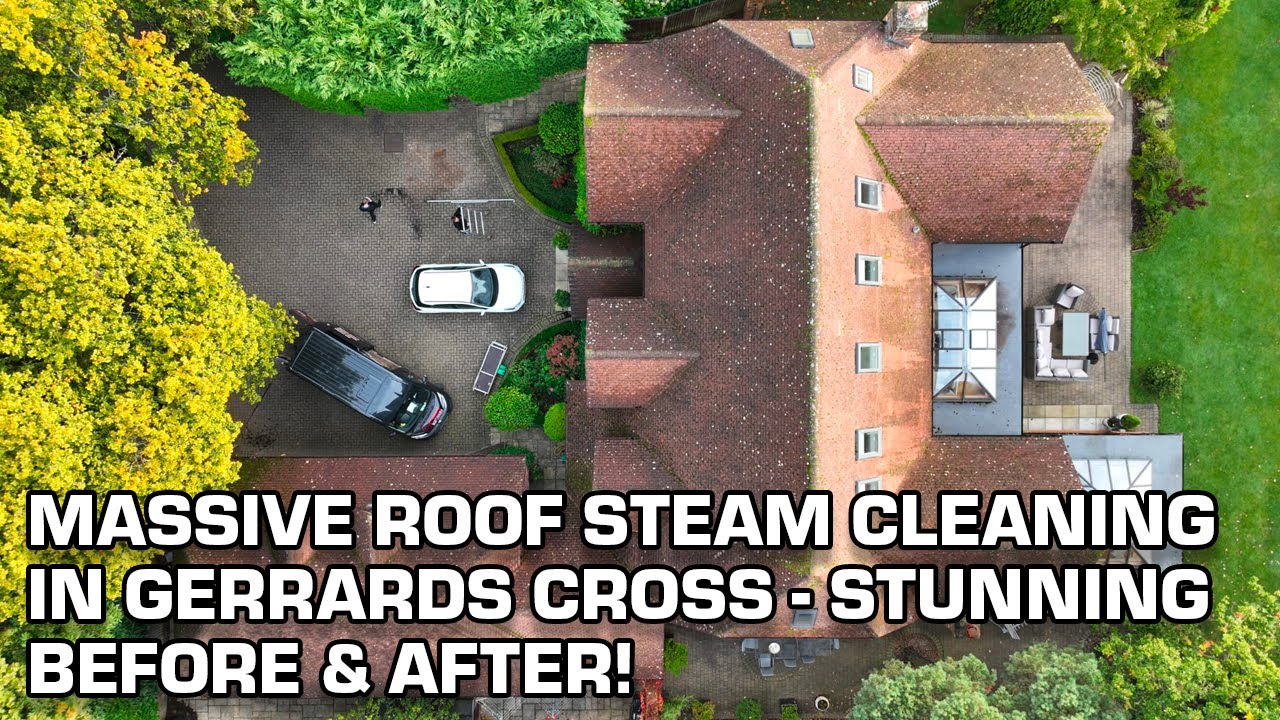 Massive Roof Steam Cleaning in Gerrards Cross - Stunning Before & After!