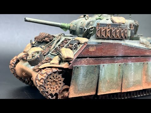PACIFIC SHERMAN 1/35 COMPLETE  PAINT & WEATHER TUTORIAL #M4 #shermantank #vms #USMC