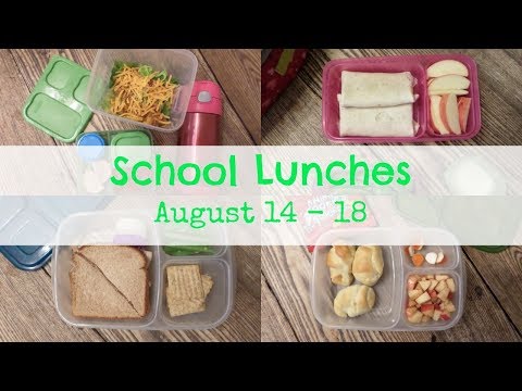 School Lunches | August 14 - 18