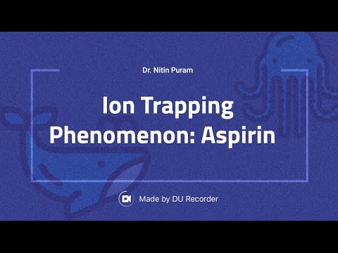 Aspirin: Ion trapping Phenomenon