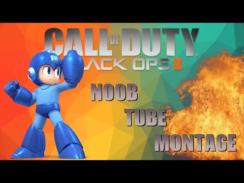 Black Ops 2 Noob Tube Montage 6 - Trickshots, Rage Reactions, Cross Maps