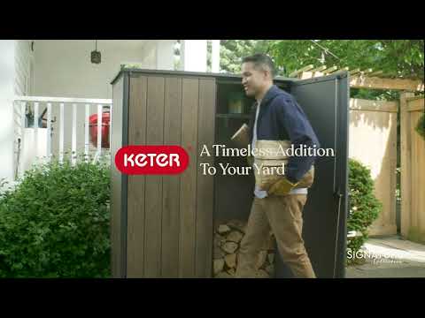 Keter Signature Vertical Shed Overview | Compact Outdoor Storage Solution