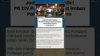 JADI SOROTAN PUBLIK! PB XIV Purbaya Gunakan Pajero saat Kirab, Jubir Buka Suara