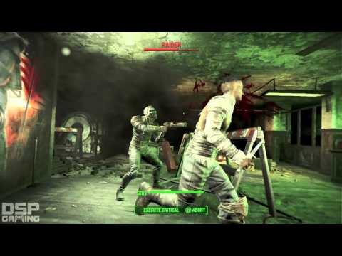 Fallout 4 playthrough pt6 - To the Rescue! 1st REAL Combat is BRUTAL!