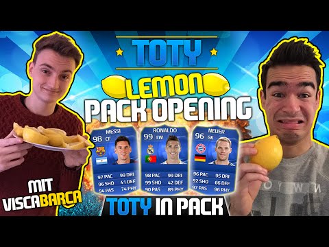 FIFA 15 : Lemon TOTY 12 x 100K Pack Opening mit ViscaBarca | TOTY IM PACK !!