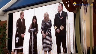 Celebrity Edge: Taufzeremonie Celebrity Edge: Taufzeremonie