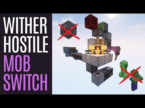 No More Hostile Mobs! World's First Bedrockless Wither Mob Switch | Minecraft | Java 1.15+