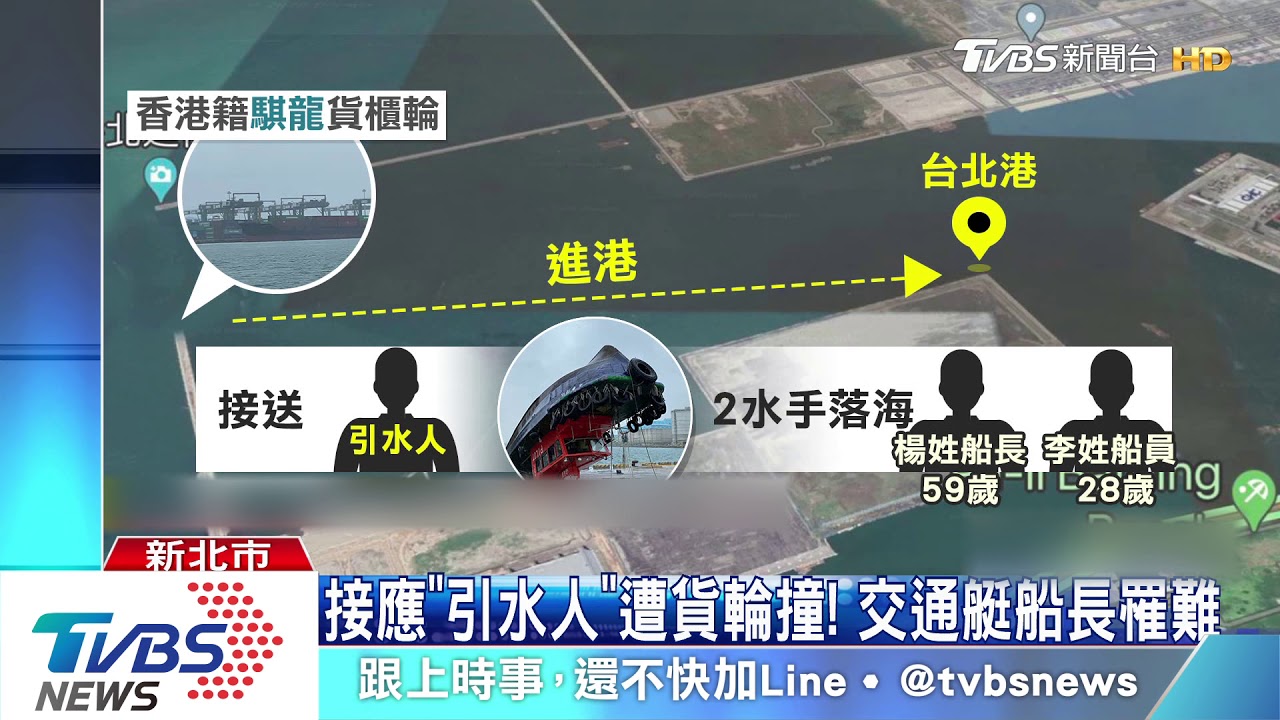 台北港船難！領航艇遭貨輪衝撞　2水手亡