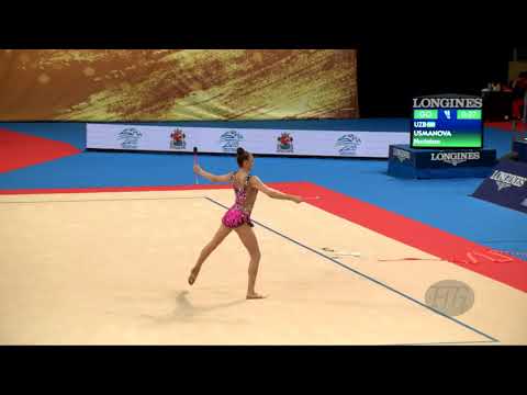 USMANOVA Nurinisso (UZB) - 2018 Rhythmic Worlds, Sofia (BUL) - Qualifications Clubs