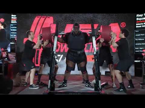 Ray Williams, raw squat World Record 1080 pounds