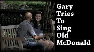Gary Tries To Sing Old McDonald With Cute Girl