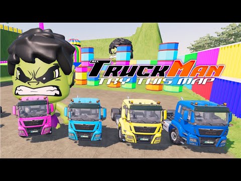 TRANSPORTING ALL COLOR  WITH MAN TRUCK, MERCEDES, RENAULT, MAN, SCANIA, TESLA TRUCK 1