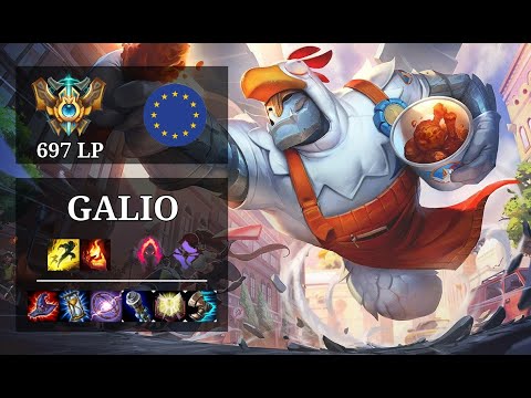 Galio Mid vs Cassiopeia - 25 kills - Turbospeedster - EUW Challenger (697 LP) Patch 10.21