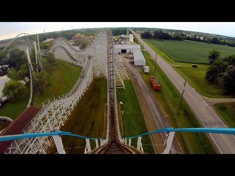 Tornado front seat on-ride HD POV @60fps Adventureland