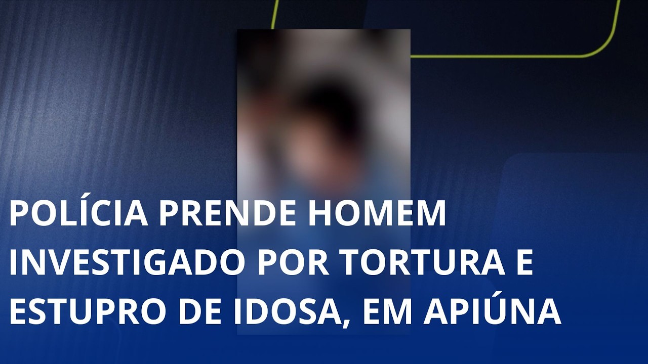 Polícia prende em Ibirama homem investigado por tortura e estupro de idosa, em Apiúna