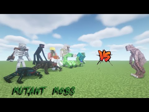 SCP - 3199 ( Humans , Refuted )  VS  Mutant  Mobs  in  Minecraft / Mob  Battle . #minecraft  #mc #vs