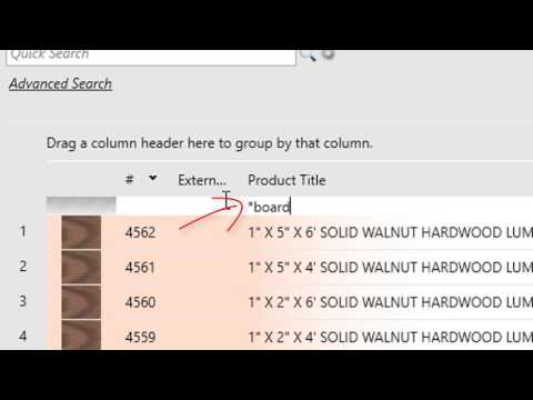 Working with Grids: Filtering
