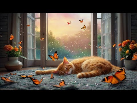 IMPROVED Relaxing Therapy Music for Cats😽-Cat Healing Music, Stress Relief Music for Cats
