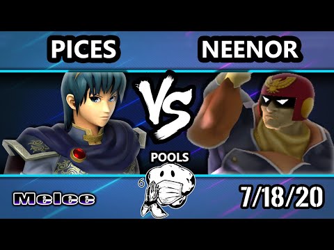 GOML 2020 SSBM - Pisces (Marth) Vs. Neenor (Captain Falcon) Melee Pools