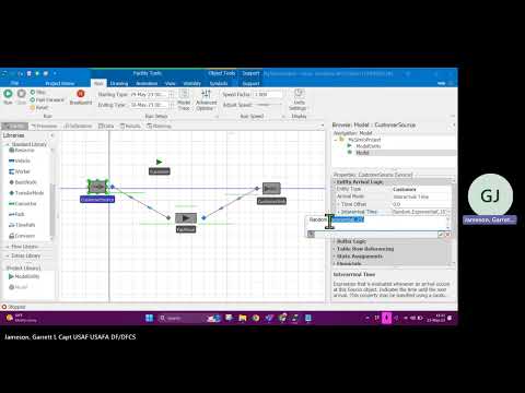 Building your first model in Simio