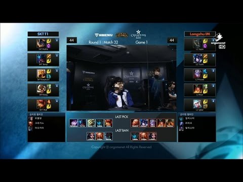 SKT vs LZ Game 1 Highlights - SK TELECOM T1 vs LONGZHU IM - Week 5 LCK Champions Korea Summer 2015
