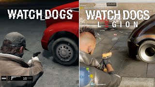 WATCH DOGS VS WATCH DOGS LEGION - Physics and Details Comparison