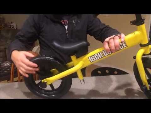 High Bounce Balance Bike Adjustable from 11'' 16'' Quick assembly perfect for Christmas morning or b