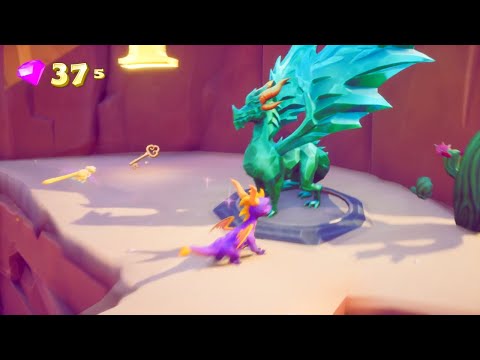 Spyro Reignited Trilogy - Dry Canyon How to Get Key + Last Dragon