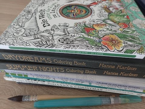 Colorier aux crayons aquarelle : matériel et livres