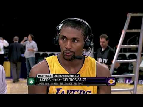 An Amusing Ron Artest on Game 7 post game interview of 2010 NBA Finals