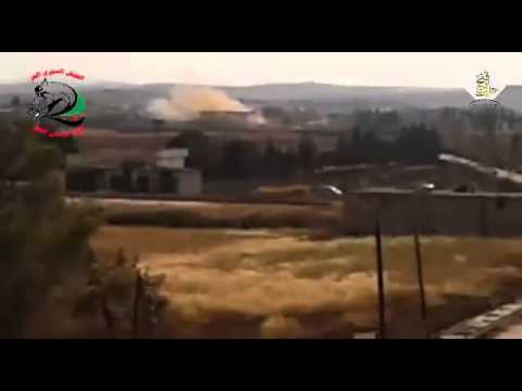 استهداف مقرات النظام في بلدتي نبل والزهراء بمدفع جهنم من قبل لواء فرسان الحق