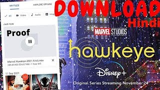 How to download hawk eye all episodes in hindi|| hawk eye hindi me kaise download kare