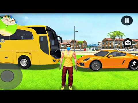 Police Car Coach Bus and Super cars Driving in Open World Simulator - Android Gameplay #1