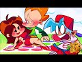 Pico & Girlfriend Play Twister - Boyfriend is Shocked - Friday Night Funkin' Animation 3D