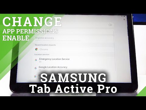 How to Customize App Permission in SAMSUNG Galaxy Tab Active Pro – Control App Settings