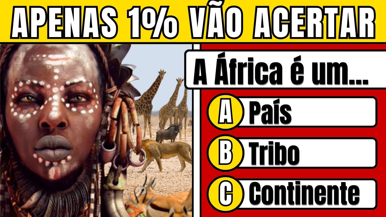 Você acha que é bom em Conhecimentos Gerais? Duvido você acertar todas as perguntas deste QUIZ!