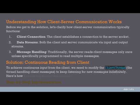 Mastering Client-Server Communication: How to Read Multiple Lines from Client to Server