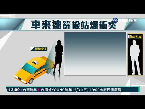 北市車來速篩檢 女控"被壓頭"爆發口角