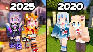 Holo EN Minecraft but every clip keeps getting older