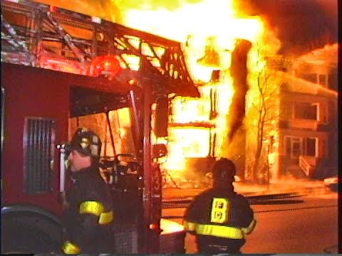 Blue Hill Ave  and Woolson St  Mattapan 4 alarm fire flashback