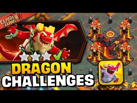 Easy 3 Star Dragon Escape Challenge Base No1 Inferno Affairs (Clash of Clan)