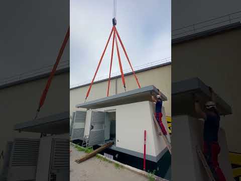 Schritt für Schritt zur begehbaren Trafostation ⚡️ Energietechnik Becker! #energie #strom #trafo
