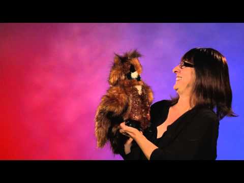 GREAT HORNED OWL HAND PUPPET