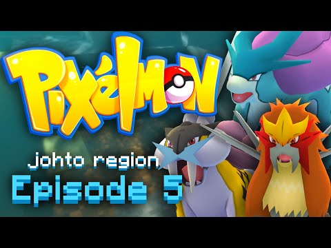 CATCHING THE LEGENDARY DOGS! (Pixelmon Johto Region) Ep. 5